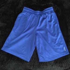 Kids Unisex Long Blue Mesh Shorts